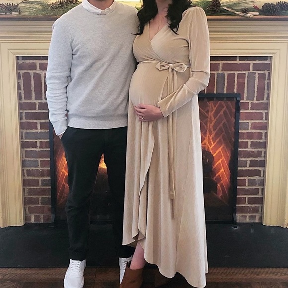 Velvet Wrap Dress - Picture 1 of 2